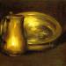 Copper Pitcher and Brass Bowl